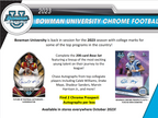 2023 Bowman Chrome University Football Hobby 12 Box Case